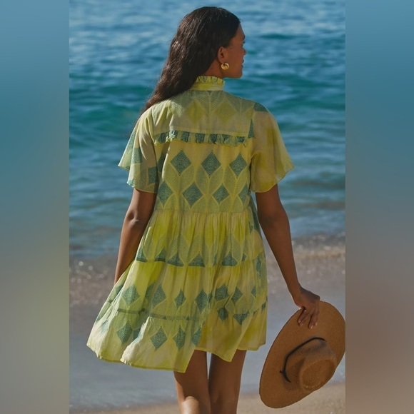 NWT Ro's Garden Vibeka Ruffle Mini Dress - Picture 4 of 4